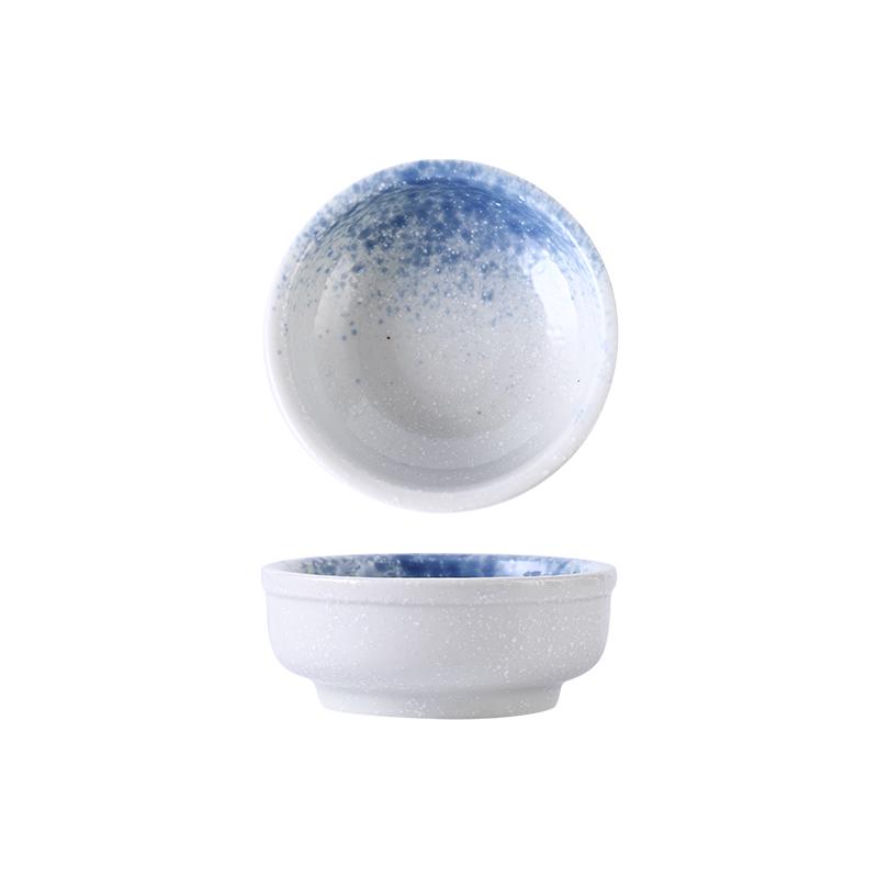 Japanese Ceramic Round Plate: Creative Soy Sauce, Sushi, Vinegar, or Doubanjiang Dipping Dish for Restaurants and Homes