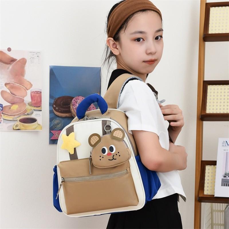 Childrens Cartoon Backpack With Oxford Fabric For Kindergarten Learning And Load Reduction