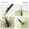 24-Rib Automatic Umbrella, Large Business Straight Umbrella, Double-Handle Factory-Printed Logo Advertising Long-Handle Umbrella