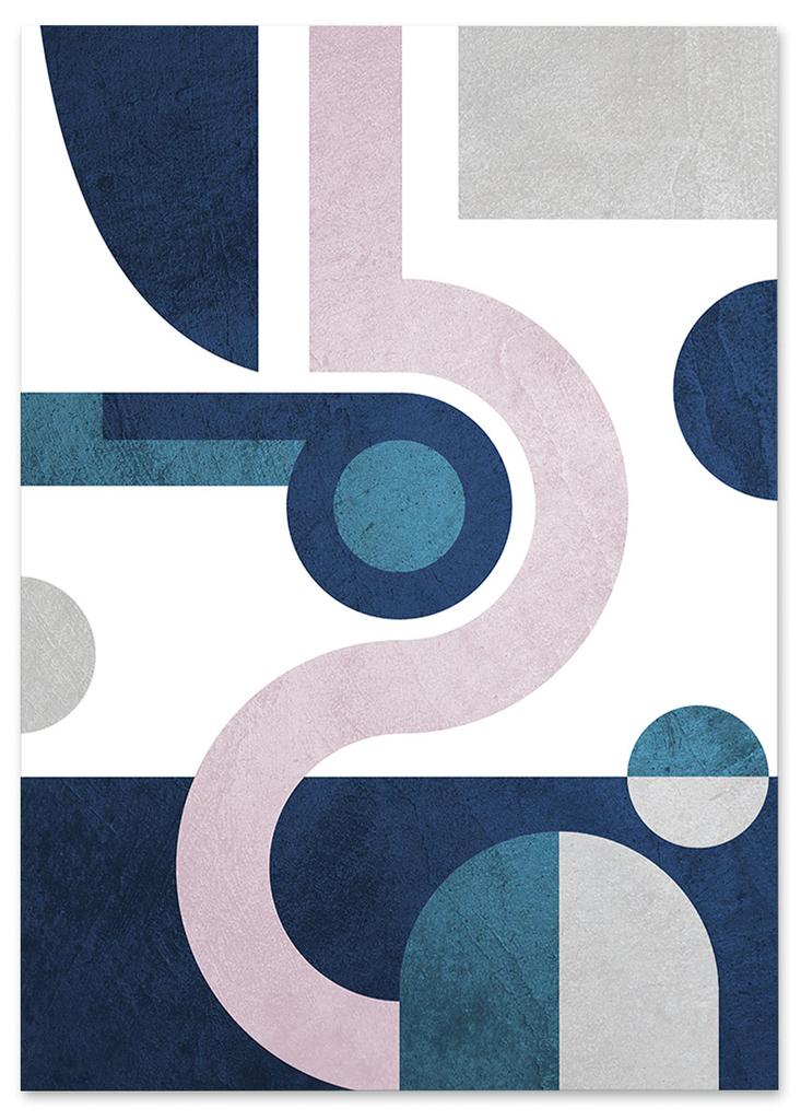 Plakat geometria abstrakcja