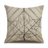 Thanksgiving Linen Pillow Case Autumn Pumpkin Print Supply Pillow Cushion Cover Premium Durable Quality Useful