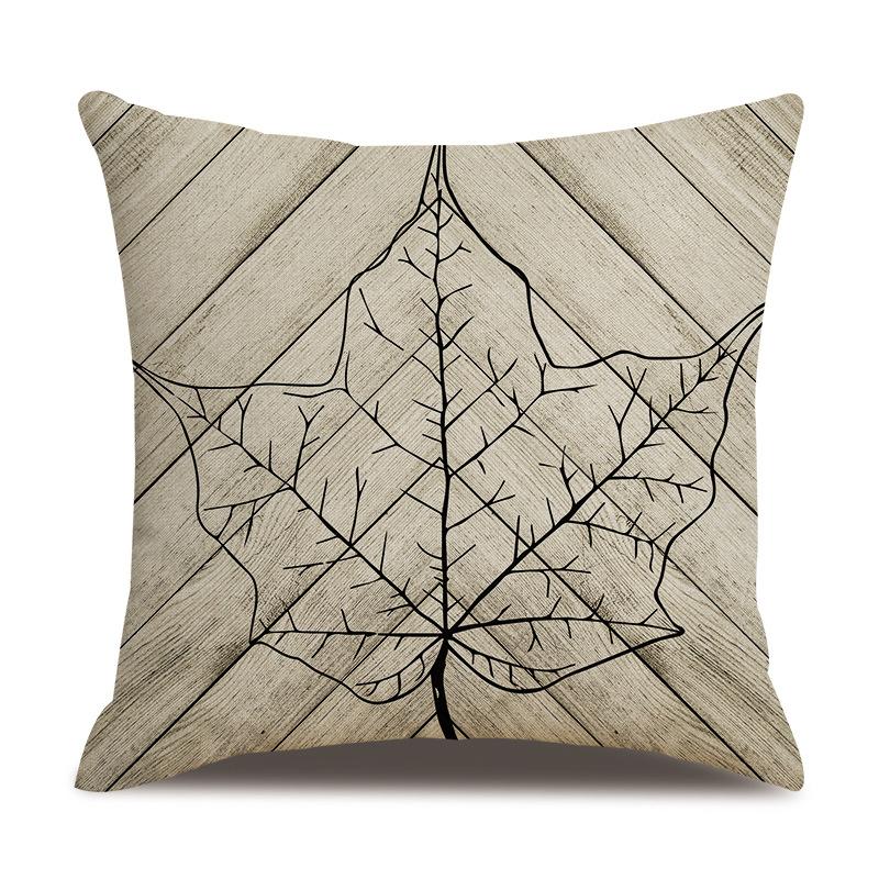 Thanksgiving Linen Pillow Case Autumn Pumpkin Print Supply Pillow Cushion Cover Premium Durable Quality Useful