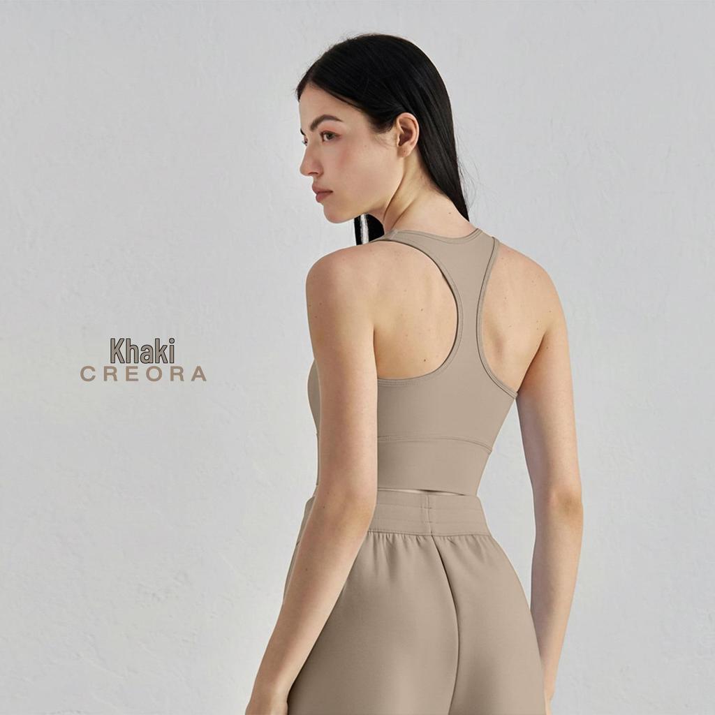 Women's Summer Slimming Racerback Yoga Bra with Chest Pads - Beautiful Back Design
