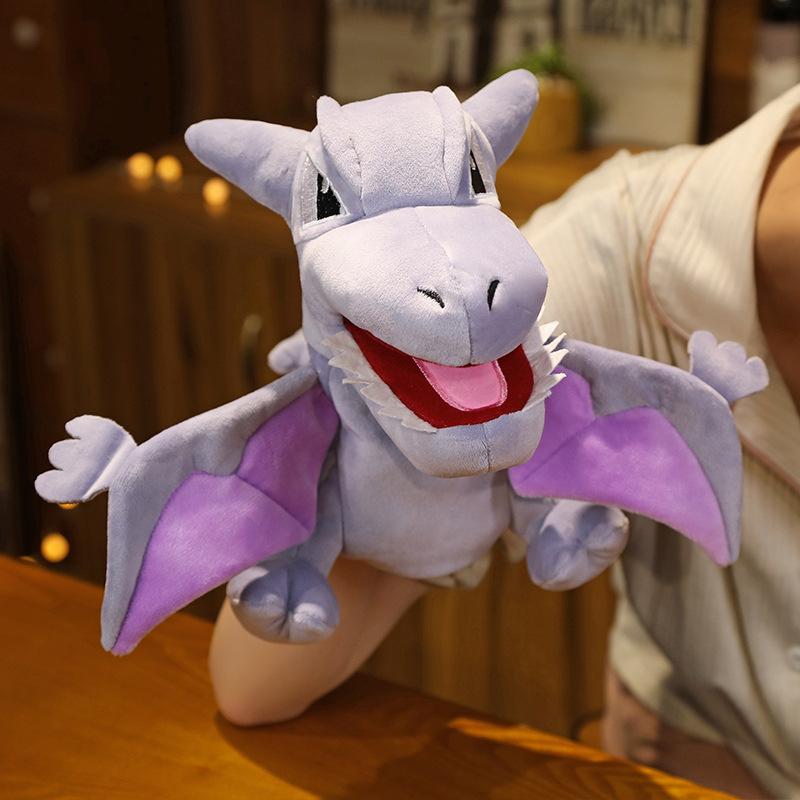 Cartoon Animal Bear Leopard Hand Puppet Plush Toy Big Mouth Duck Flying Dragon Doll Parent-Child Interactive Game Rag Doll
