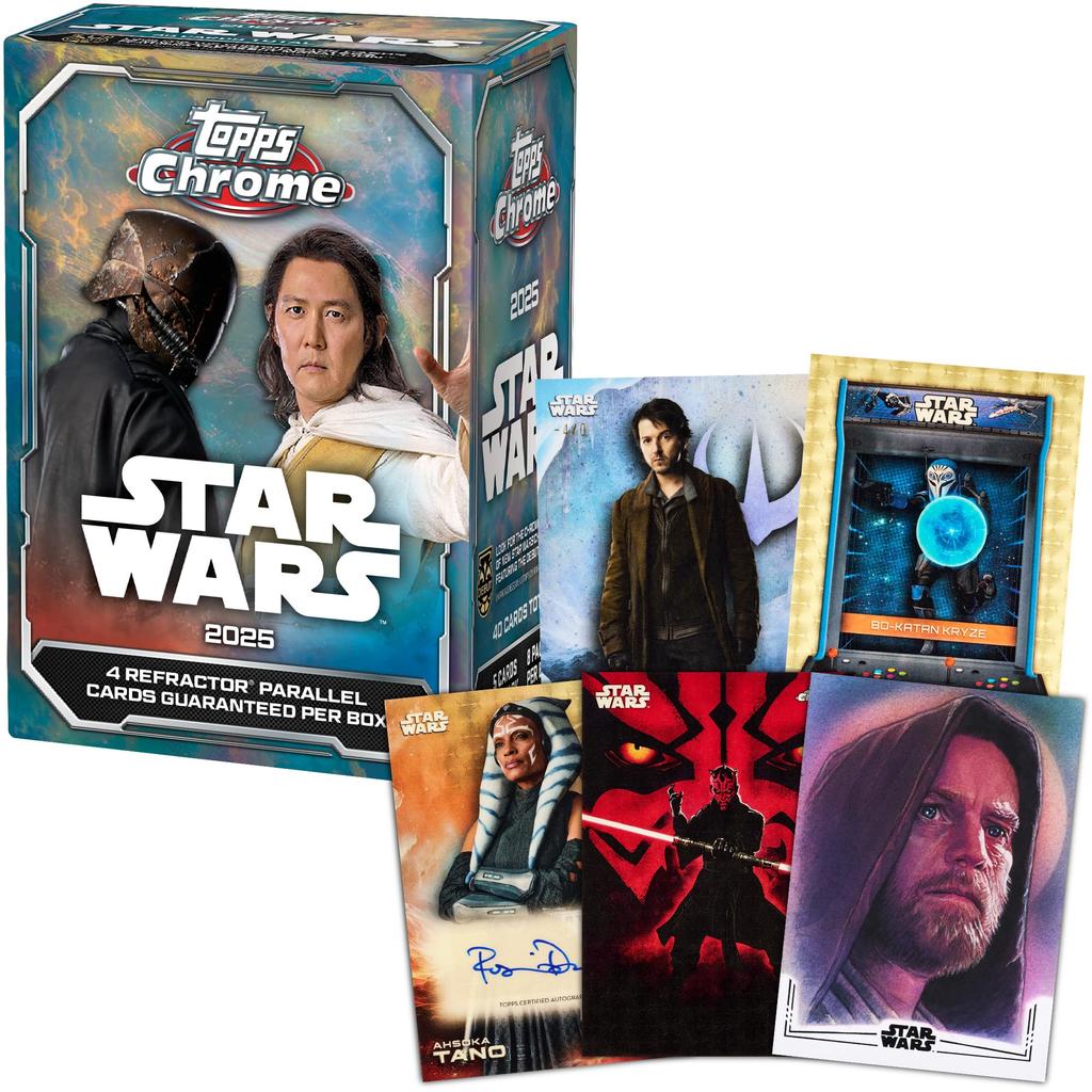 2025 Topps Chrome Star Wars Factory Sealed Value - - Box.