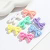 10pcs Colorful Transparent Bowknot Charm Loose Beads Necklace Keychain Pendant Beads Jewelry Making Accessory