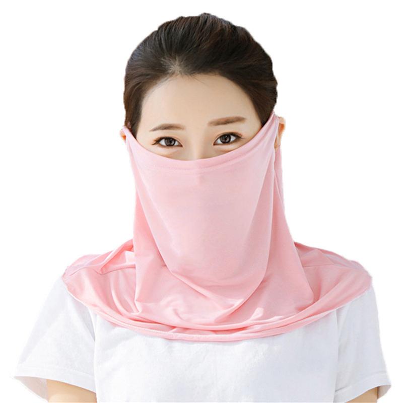

Women s New Summer Hanging Ear Korean Version Breathable Outdoor Cycling Sunscreen Ice Silk Mask Shawl Shawl Neck Uv Protection