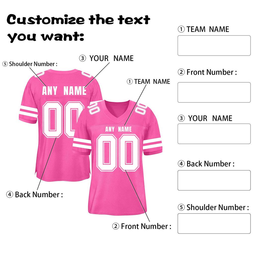 Custom Football Jerseys Personalized Printed Team Name & Number Sports Uniform For Men Women Youth