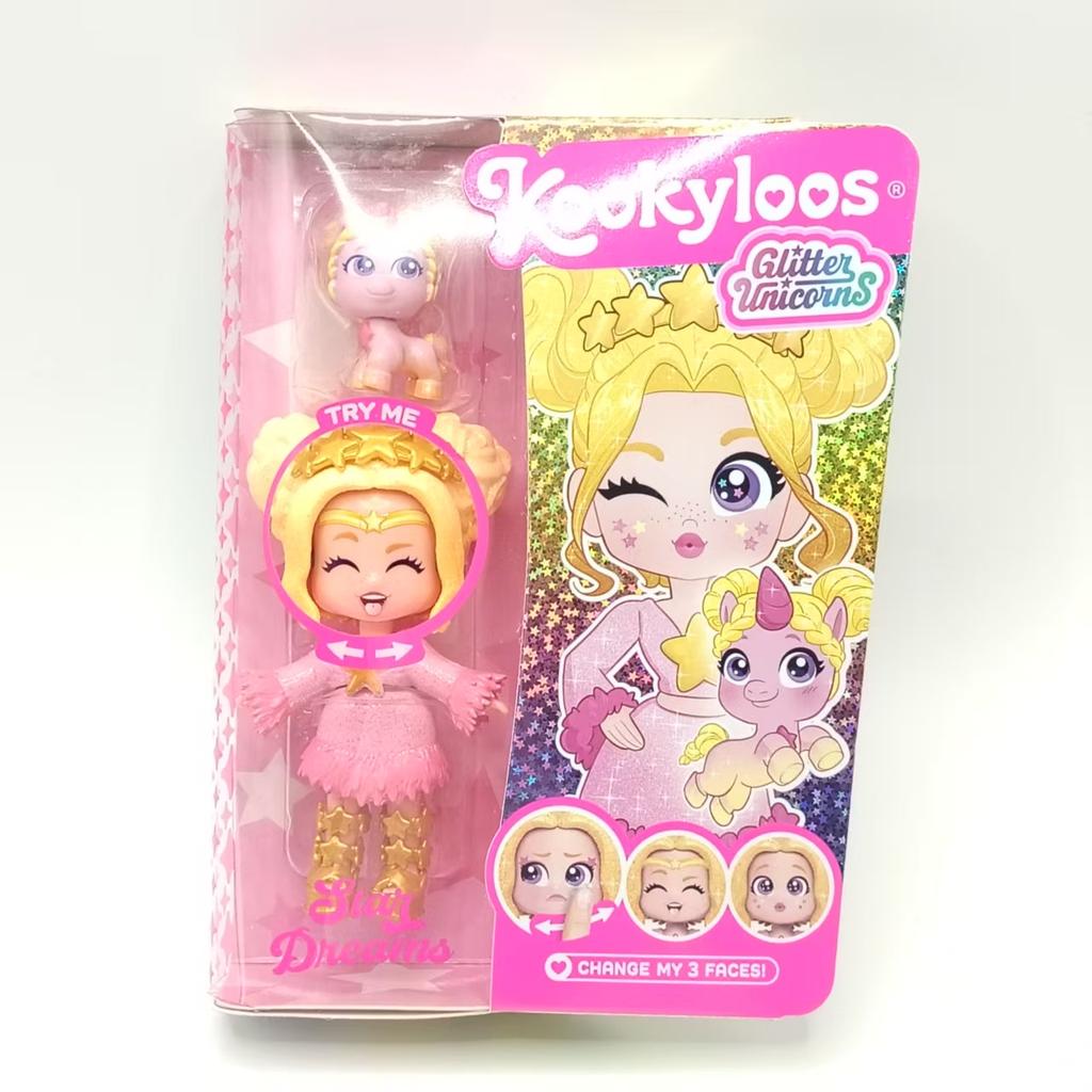 Kookyloos Princess Dolls Glitter Doll Comes With Doll Collection of Clothes Headband Plus Unicorns Pet Girls Surprise Birth Date Present
