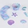 Mermaid Party Cupcake Toppers Under the Sea Theme Birthday Party Wedding Decor Ocean Cupcake Wrappers Girls Baby Shower Supplies