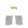 Summer Titanium Steel Striped Square Stud Earrings - European & American Fashion