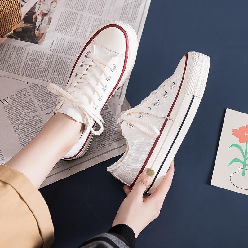Spring new women's shoes vulcanized platform canvas shoes casual versatile tide increases Xiaobai