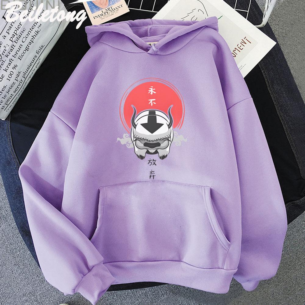 Avatar The Last Airbender Hoodie Cute Print Kawaii Clothes for Girl Pullover Casual Cartoon Funny Sweatshirt Women Harajuku Wram