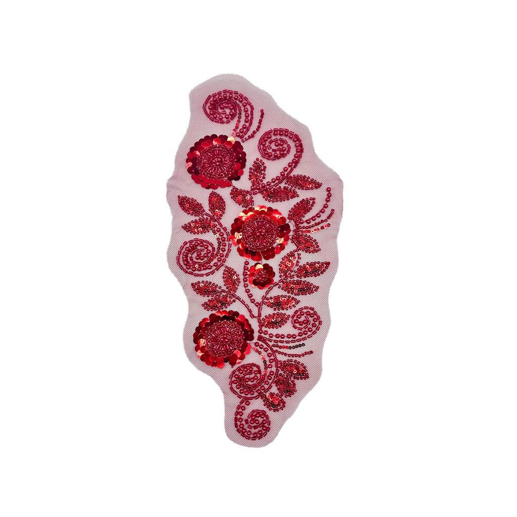 Heavy Industry Beaded Sequins Floral Cloth Stickers Gift Lace Lace Dance Clothes Performance Clothes Decorative Clothing Accessories