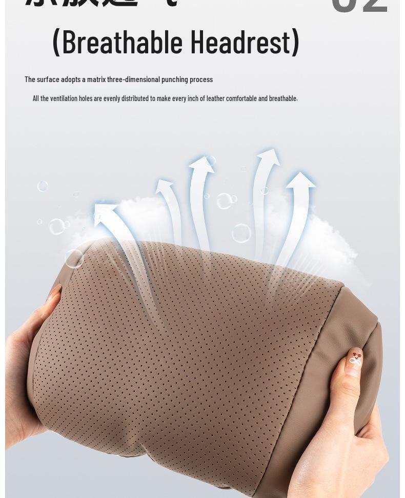 Car Headrest and Lumbar Support Pillow Set