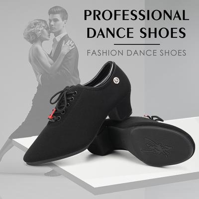 Women Standard Ballroom Dance Shoes Oxford Cloth Outsole Practice Competition Modern Dancing Shoe Dance