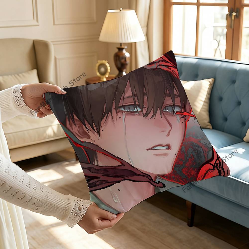 The SSummer HHikaru Died Pillow Case Plush Fabric Soft Pillowcase Double Sided Print Sofa Cushion Cover Throw