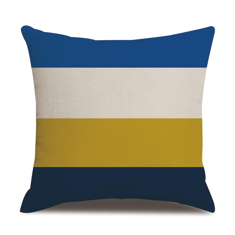 Mediterranean Style Nordic Modern Pillowcase Geometric Pattern Office Pillow Car Sofa Cushion Cover