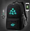 Korean Style Luminous USB Music Backpack for Students: Unisex Laptop & School Bag