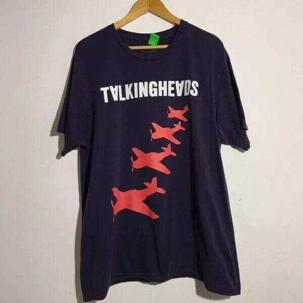 Talking Heads Band Classic Stylet Shirt Black Unisex Tshirt Reprint S5XL Unisex T-Shirt M