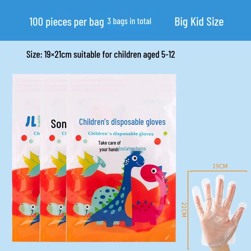 Wegwerphandschoenen van PE voor Kinderen, Voedselveilig, voor Horeca, in Doos/Zak