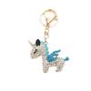 PYNASA Rhinestone Unicorn Keychain for Women, Cute Unicorn Animal Key Holder Accessory, Gift for Car, Backpack, Bag, Tag, Charm, Blue