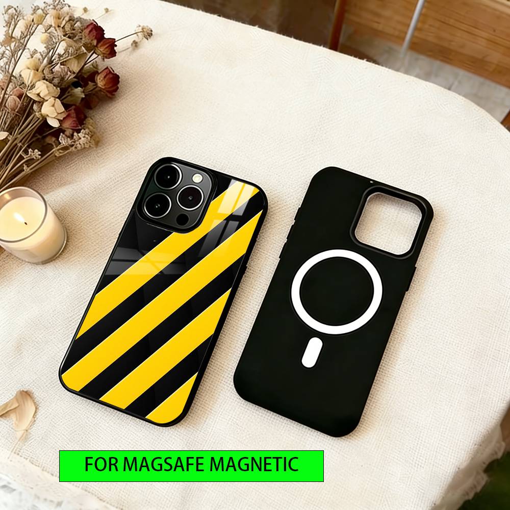 Linear form Phone Case For iPhone17,16,15,14,13,12,11 Plus,Pro Magnetic For Magsafe Wireless Charging