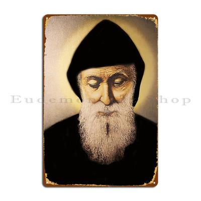 San Charbel a Colori Segno Metallico Targhe per Bar Club Bar Casa Stampa Segno di Latta Poster