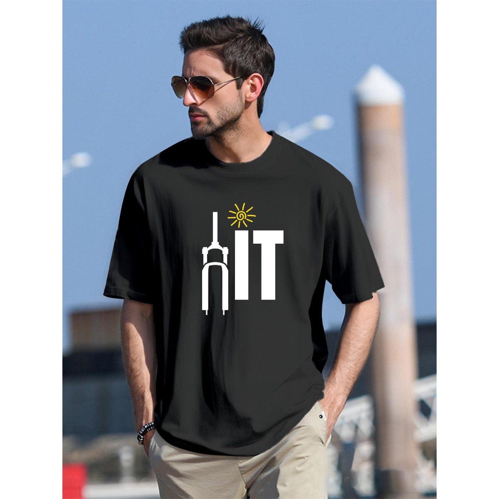 Fork IT MTB Shirt: Ride More Work Less - Funny Mountain Bike Tee 3XL