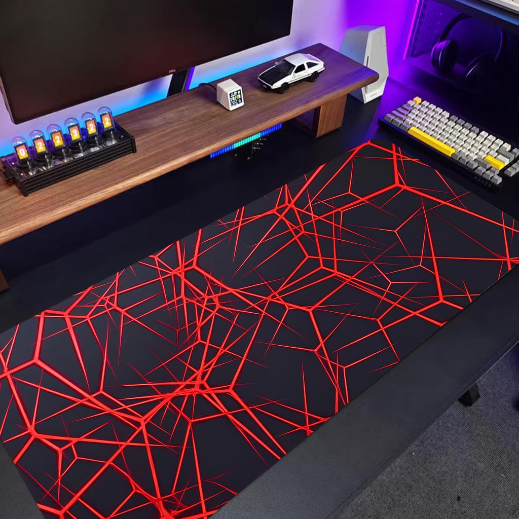 Japanischer Samurai Großes Mauspads Schlosskante Mauspads XXL Weiches Mauspads Mauspads Gamer Große Tischmatten Tastaturpads