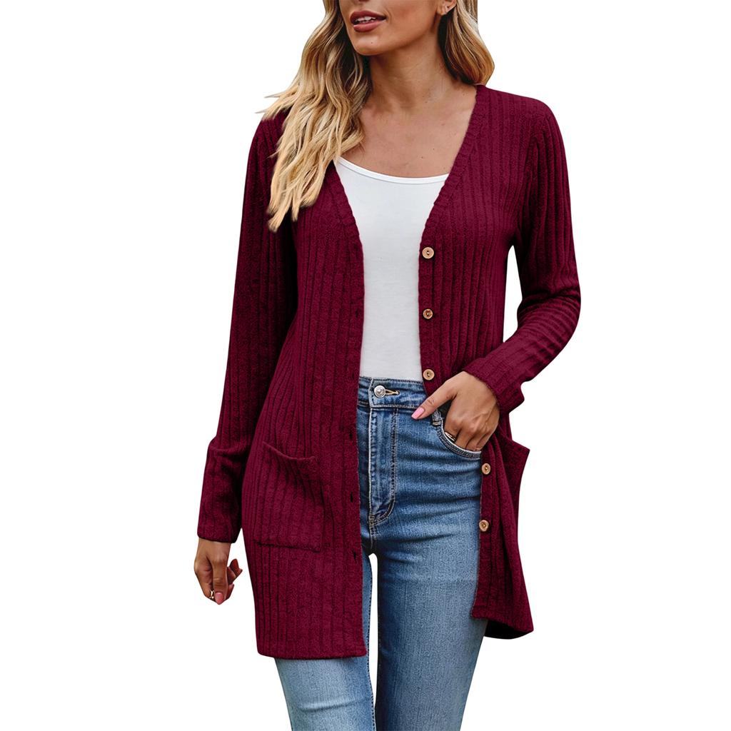 Women's V-Neck Long Sleeve Pullover Sweatshirt