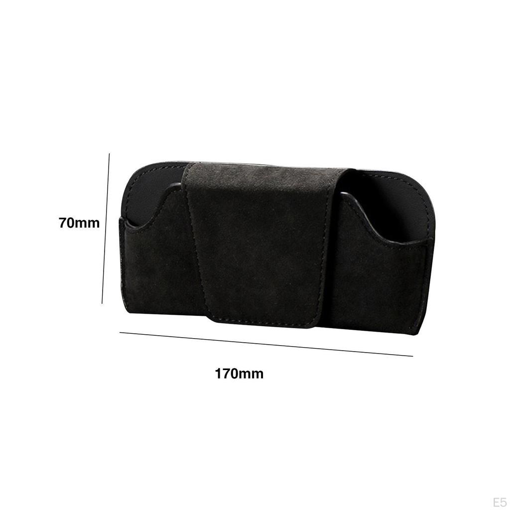 Car Sun Visor Glasses Case Holder Organizer Shockproof Auto Eyeglasses Clip Storage Box