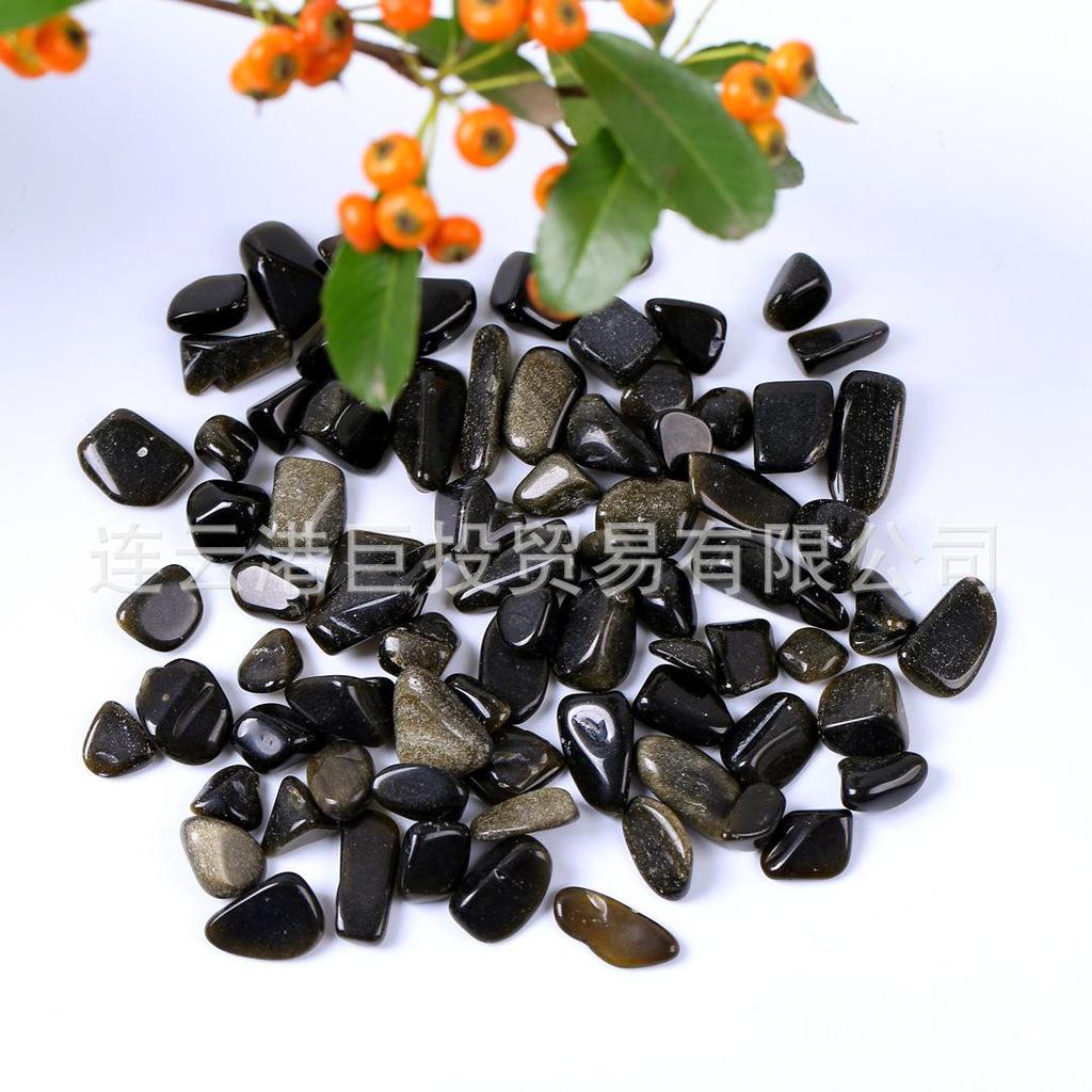 Natural Obsidian Crushed Stone for Home Decor and Educational Uses