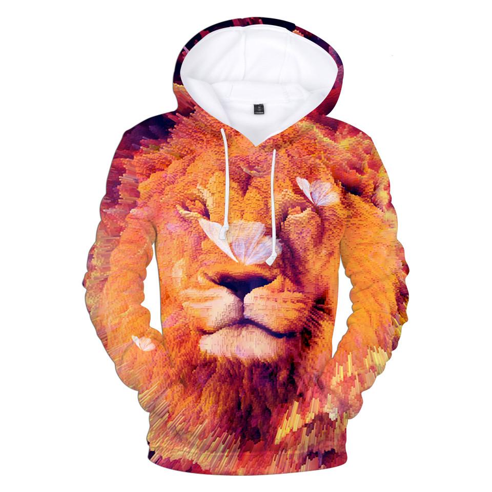 Hoodie 3D Gorilla Tiger Löwe Doge Krone Hoodies Sweatshirts Langarm Tops Kinderkleidung Jungen/Mädchen Pullover