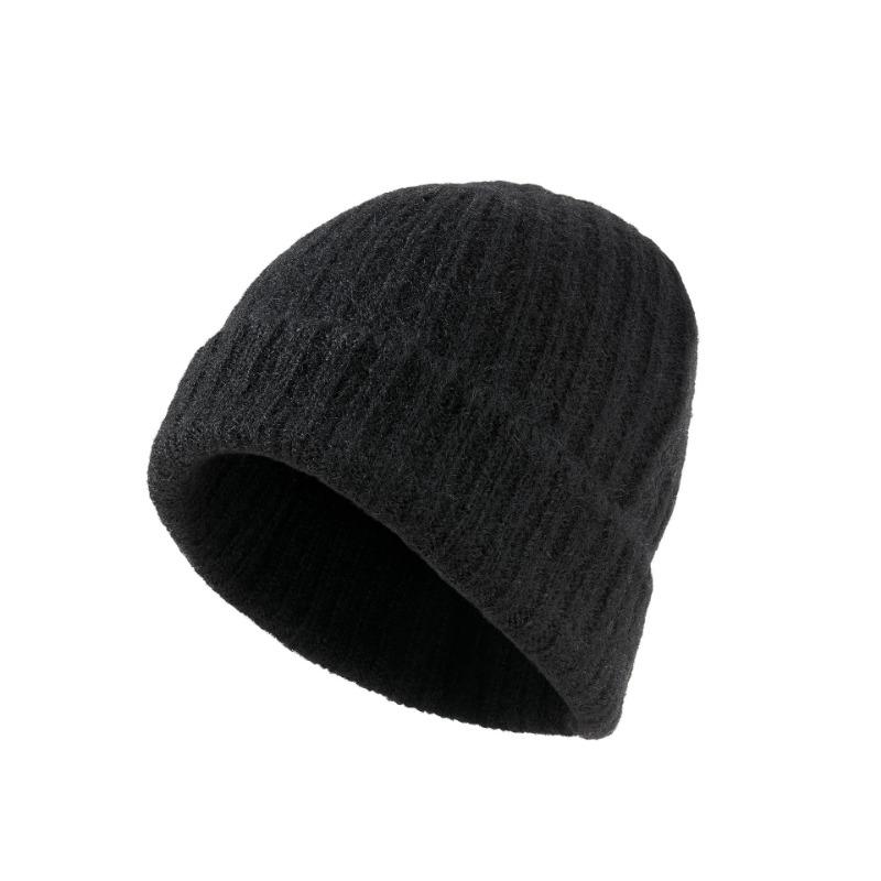Autumn and winter warm thickened knitted hat men's light board versatile wool hat women's windproof cold hat