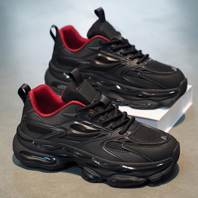 Men's shoes spring and summer breathable versatile casual dad shoes men's thick-soled heightening Darth Vader sneakers