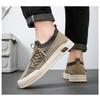 Men's Spring New Knitted Shoes Breathable Men's One Step Dad Shoes Korean Edition Soft Soled Casual Shoes Sneakers