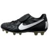 Tiempo FG Firm Ground Slip Resistant Abrasion Resistant Soccer Shoes Unisex Black White 385396-017