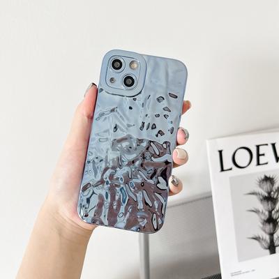 Luxury Fold Phone Case For iPhone 11 12 13 14 Pro Max X Xs XR Max 7 8 Plus SE   Soft Silicone Bumper Cases Cover