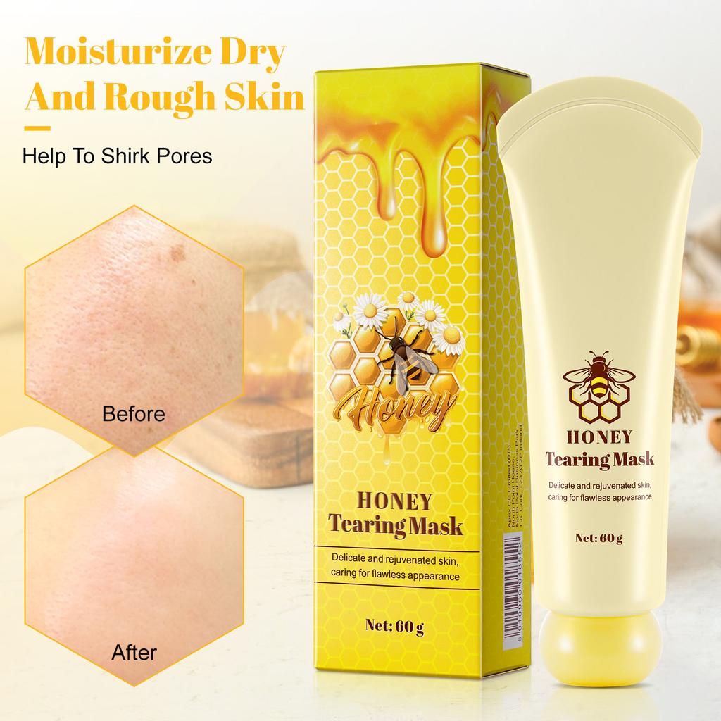 Honey Peel-off Mask Nose T-zone Care Blackheads Closed Comedones Peel-off Patch Smearable Mask