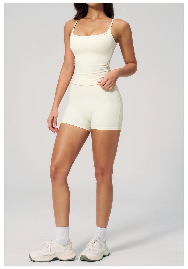 Women's Cross-Border Yoga Vest & Butt-Lifting Shorts Set for Running & Fitness