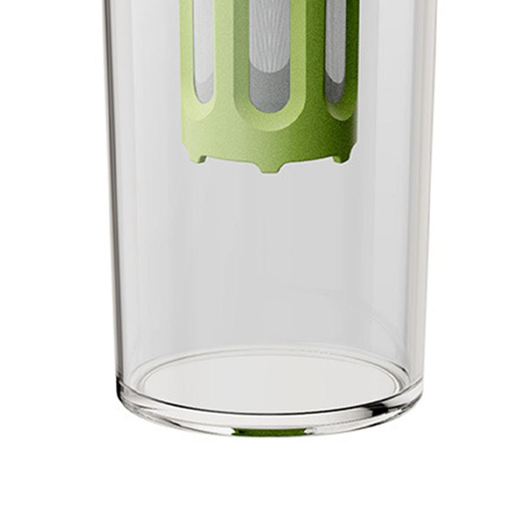 1L Fassungsvermögen Cold Brew Kaffeebereiter Mehrzweck-Teebecher mit Filter Tragbare Versiegelte Wasserflasche