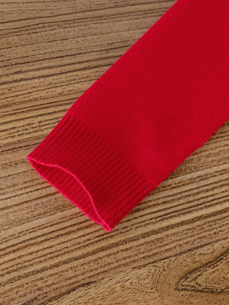 Autumn/Winter Children's Christmas Jacquard Knit Pullover Sweater