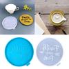 Resin Coaster Molds Round Storage Tray Mould Silicone Agate Coaster Molds Creative Faith Molds for Making DIY Craft