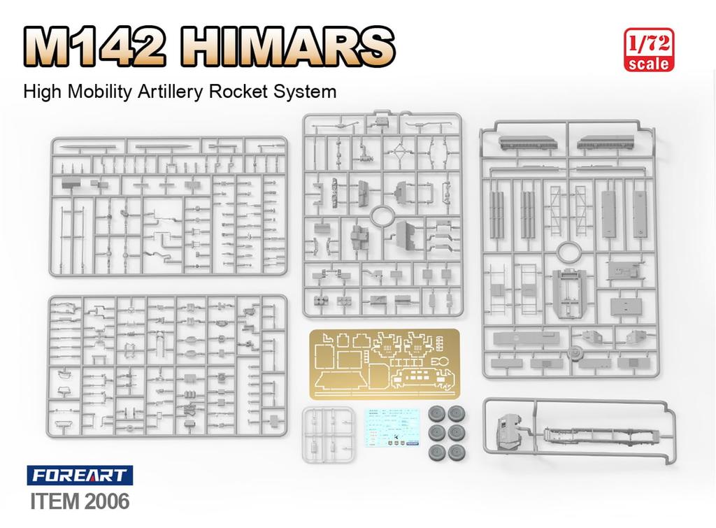ForeArt M142 HIMARS High Mobility Rocket Artillery System Plastic Model FHB2006 1/72