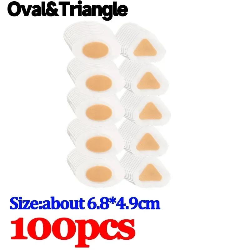 100pcs Gel Heel Protector Foot Patches Adhesive Blister Pad Heel Liner Shoes Stickers Pain Relief Plaster Foot Care Cushion Grip