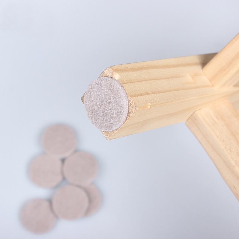 Self-Adhesive Protective Pads for Table and Chair Legs - Anti-Collision, Noise-Reducing, Solid Wood Furniture Cushioning