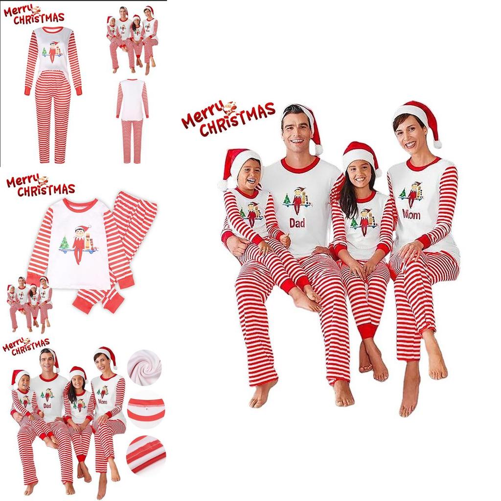 Superweicher Weihnachts-Schlafanzug für Kleinkind, Baby, Kinder, Langarm-Nachtwäsche, Weihnachtsgeschenk