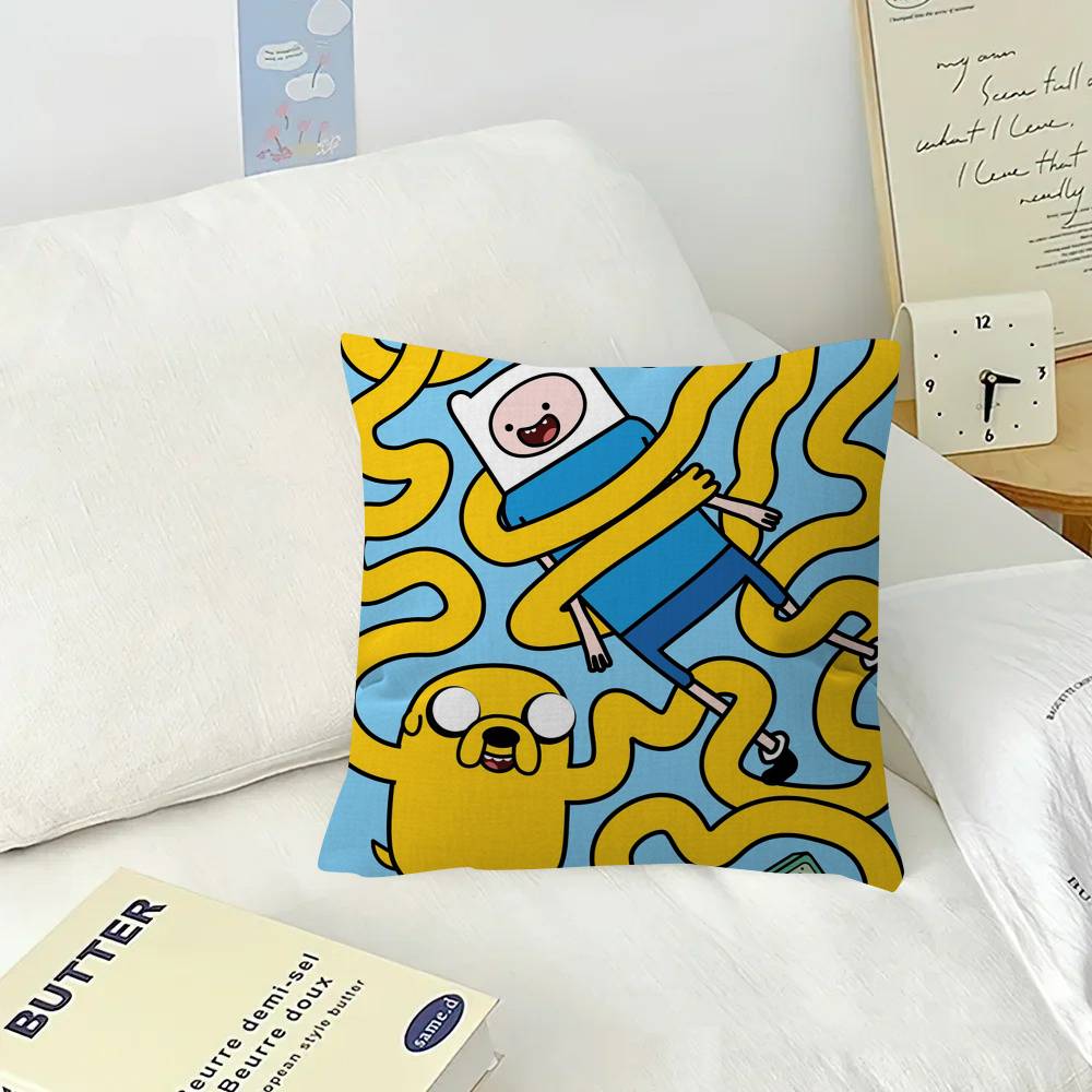 Cushion Cover Inches Farmhouse Decor Home Throw Pillow Covers for Anime A-Adventure Times Couch Decorations