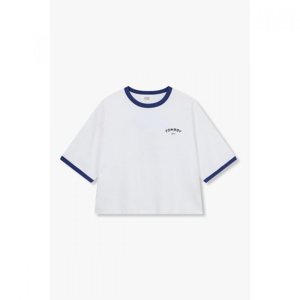 

STudio Tomboy Double Sided PrinT Ringer T shirT 9176222995 Navy (56)/OS